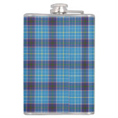 Blau kariert, Texas Staat tartan Flachmann (Rückseite)