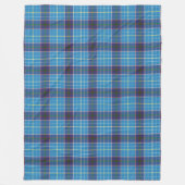 Blau kariert, Texas Staat tartan Fleecedecke (Vorderseite)