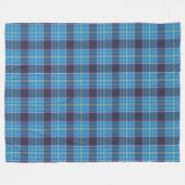 Blau kariert, Texas Staat tartan Fleecedecke (Vorderseite (Horizontal))