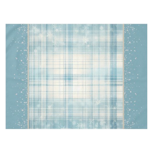 Blau Kariert Tischdecke (Vorderseite (Horizontal))