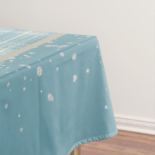 Blau Kariert Tischdecke (Beispiel)