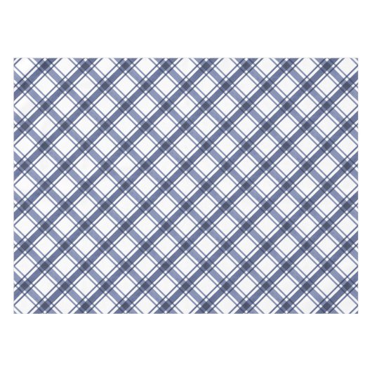 Blau Kariert Tischdecke (Vorderseite (Horizontal))