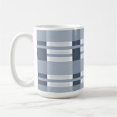 Blau Kariert und Streifen Kaffeetasse (Links)