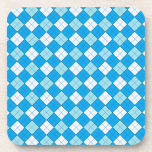 Blau Kariert Untersetzer