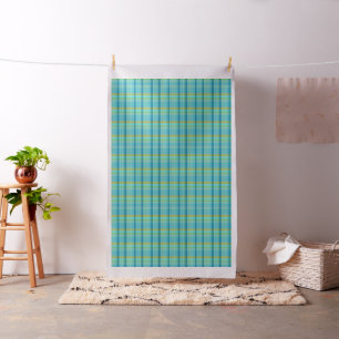Blau Kariert von Shirley Taylor Stoff