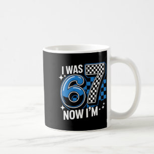 Blau kariert war 6 7 lustig 67 Geburtstagsjungen Kaffeetasse