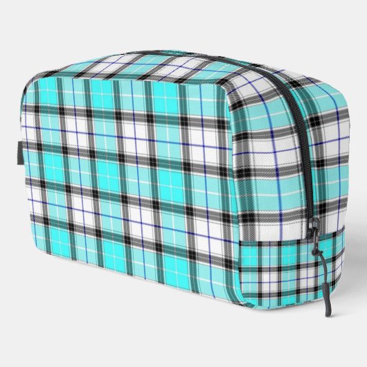 Blau Kariert Waschbeutel (Rechte Ecke)