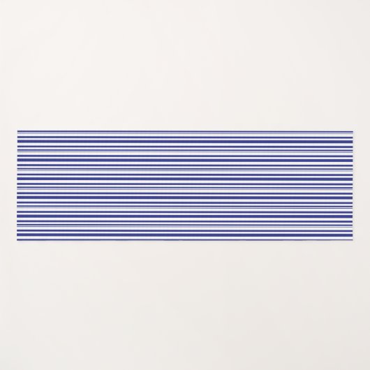 Blau Kariert Yogamatte (Vorderseite (Horizontal))