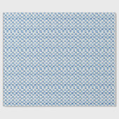 Blau kariertes dekoratives Geschenkverpackungspapi Geschenkpapier (Flach)