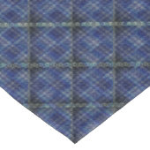 Blau kariertes Quadrat mit pixeligen Punkten Tischdecke (Schrägansicht)