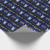 Blau Keine Chihuahua-Mama sagt, ich bin ein Baby Geschenkpapier (Ecke)