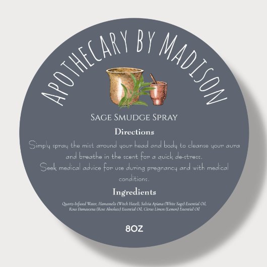 Blau | Kennzeichnung pflanzlicher Erzeugnisse Runder Aufkleber