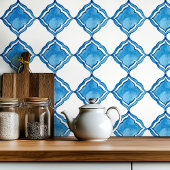 Blau-Keramik-Kachel aus mediterranem Kunsthandwerk Fliese