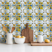 Blau-Keramik-Kachel aus mediterranem Kunsthandwerk Fliese