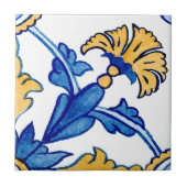 Blau-Keramik-Kachel aus mediterranem Kunsthandwerk Fliese (Vorderseite)