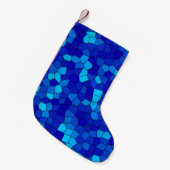 BLAU KLEINER WEIHNACHTSSTRUMPF (Vorderansicht (hängend))