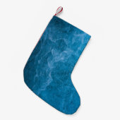 Blau Kleiner Weihnachtsstrumpf (Vorderansicht (hängend))