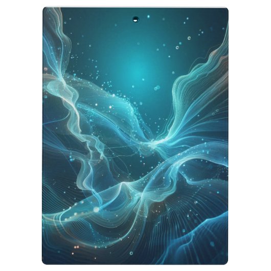 Blau Klemmbrett (Rückseite)