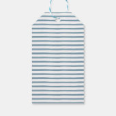 Blau können wir frühzeitig abwarten Baby Dusche Ge Geschenkanhänger (Rückseite)