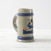 Blau kratzt Stein Bierglas (Vorderseite Links)