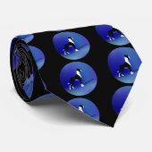 Blau Krawatte (Gerollt)