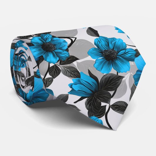 Blau Krawatte (Gerollt)