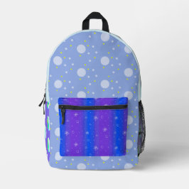 Blau kreativ bedruckter rucksack