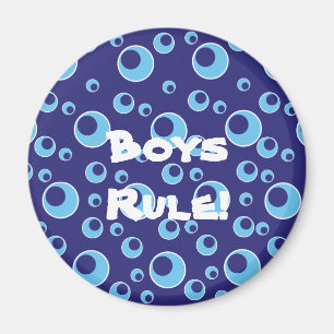 Blau kreist Punkt-Muster-Gewohnheits-Magneten ein Magnet