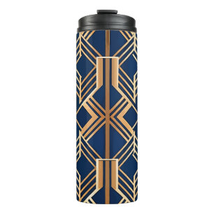 BLAU & KUPER ART DECO-MUSTER THERMOSBECHER