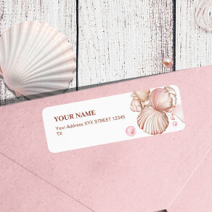Blau Küste Chic Blush Rosa Seashell