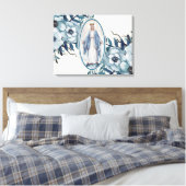 Blau | Lady of Grace | Jungfrau Mary | Spitze Leinwanddruck (Insitu (Schlafzimmer))