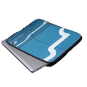 Blau Laptopschutzhülle (Vorne Knopf)