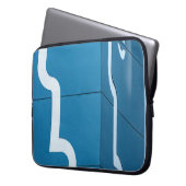 Blau Laptopschutzhülle (Vorderseite Links)