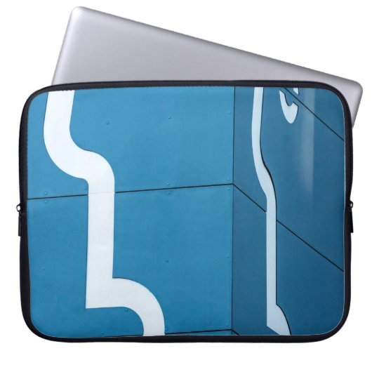 Blau Laptopschutzhülle (Vorderseite)