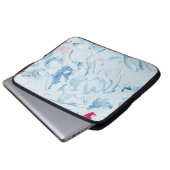 Blau Laptopschutzhülle (Vorne Knopf)