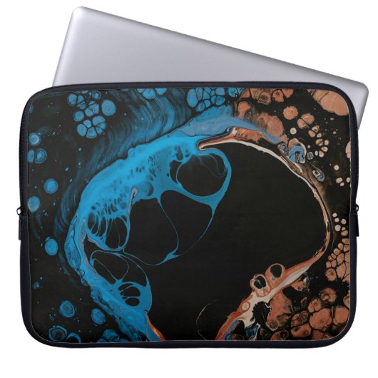 Blau Laptopschutzhülle (Vorderseite)