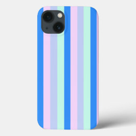 Blau, Lavendel, Rosa und Pastellfarben Grüne Strei Case-Mate iPhone Hülle