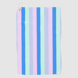 Blau, Lavendel, Rosa und Pastellfarben Grüne Strei Golfhandtuch