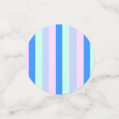 Blau, Lavendel, Rosa und Pastellfarben Grüne Strei Konfetti (Klein Vorderseite)