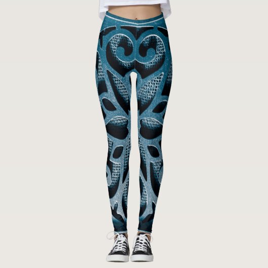 blau leggings (Vorderseite)