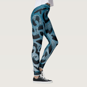 blau leggings