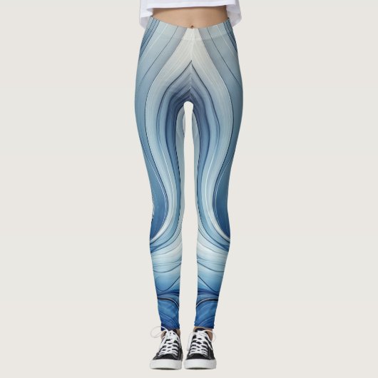 Blau Leggings (Vorderseite)