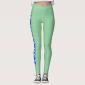 Blau Leggings (Vorderseite)