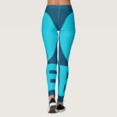 Blau Leggings (Rückseite)