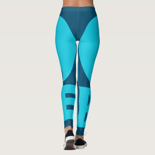 Blau Leggings (Rückseite)