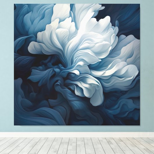 Blau Leinwanddruck (Insitu (Holzboden))