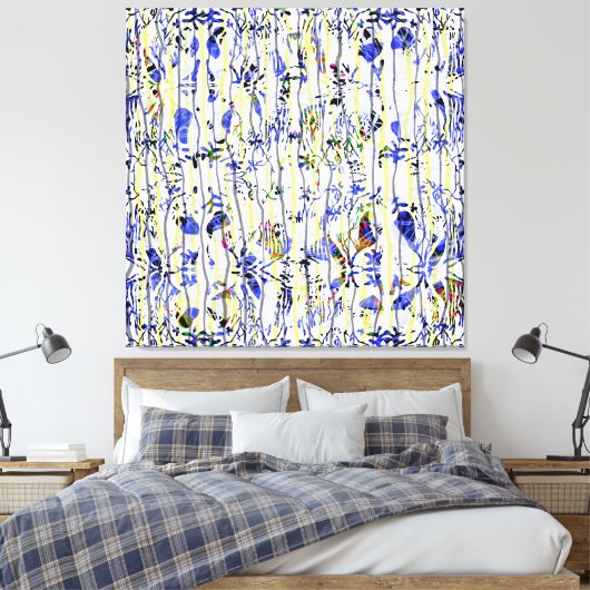 blau leinwanddruck (Insitu (Schlafzimmer))