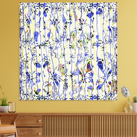 blau leinwanddruck (Insitu (Wohnzimmer))