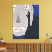 Blau Leinwanddruck (Insitu (Wohnzimmer))