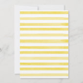 Blau | Lemon Wreath Main Squeeze Brautparty Einladung (Rückseite)